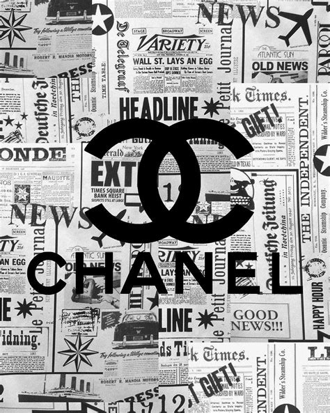 chanel wallpaper for room|Chanel vintage wallpaper.